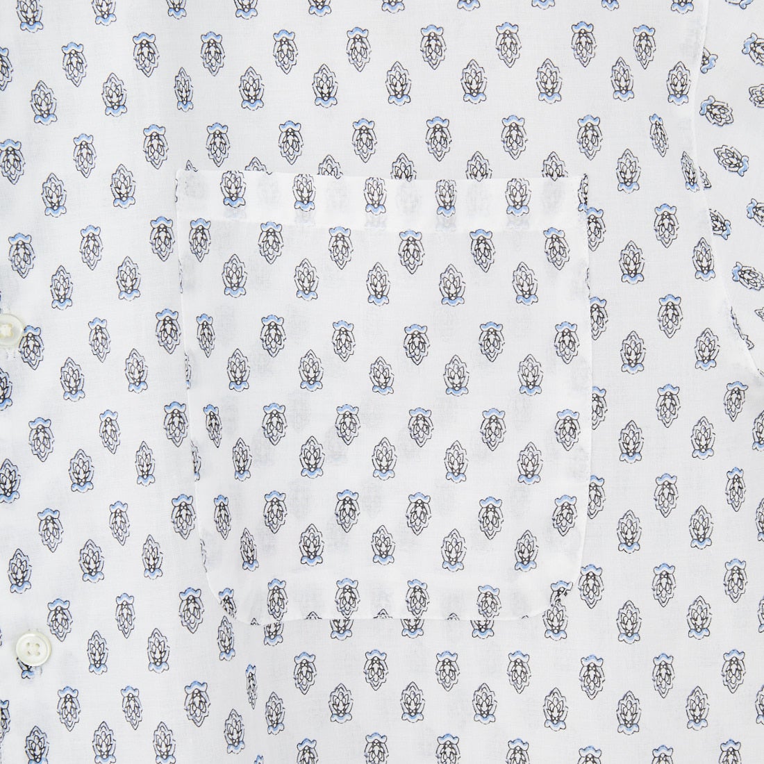 33Degrees [サーティースリーディグリーズ] プロバンスプリントオープンカラーシャツ [M2515003F] WHITE