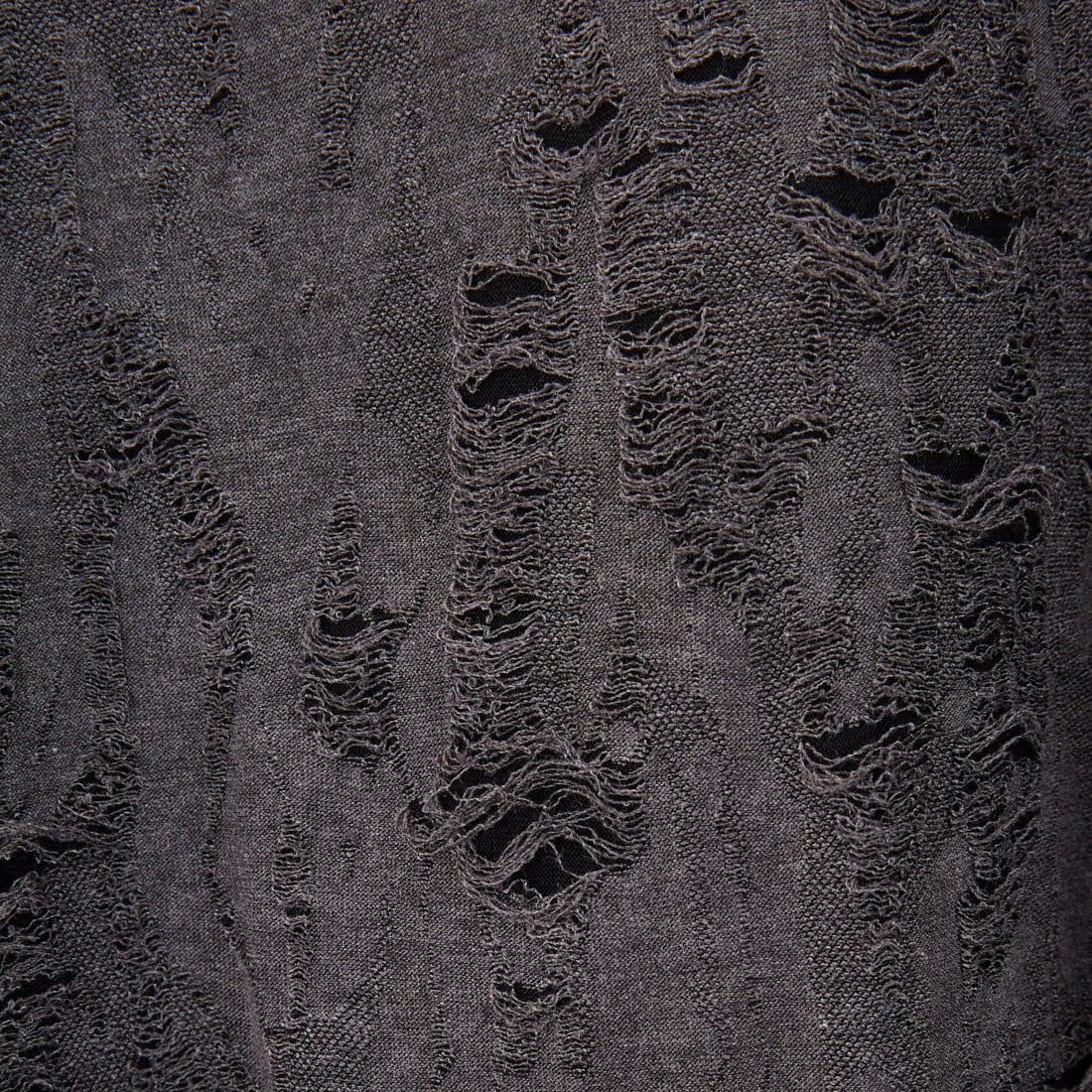 33Degrees [サーティースリーディグリーズ] ダメージ接結Tシャツ [25A-14070JF] CHARCOAL