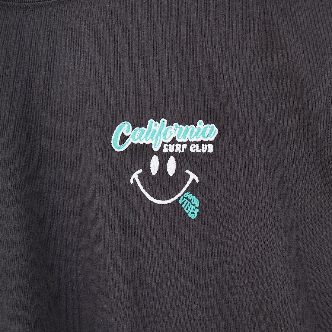 33Degrees [サーティスリーディグリーズ] スマイルサガラ刺繍Tシャツ [252CF1ST433JF] GRY