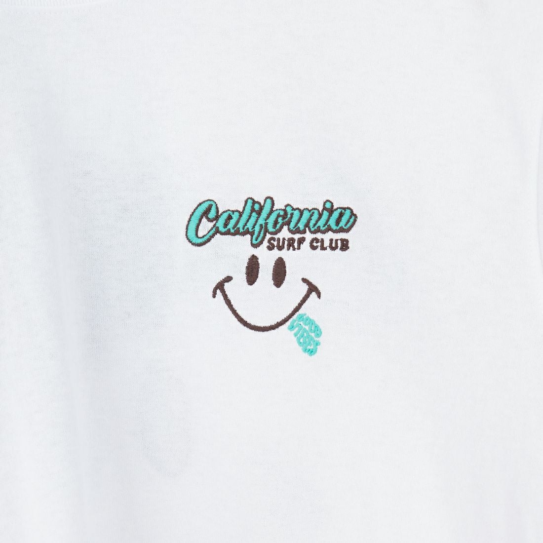 33Degrees [サーティスリーディグリーズ] スマイルサガラ刺繍Tシャツ [252CF1ST433JF] WHT