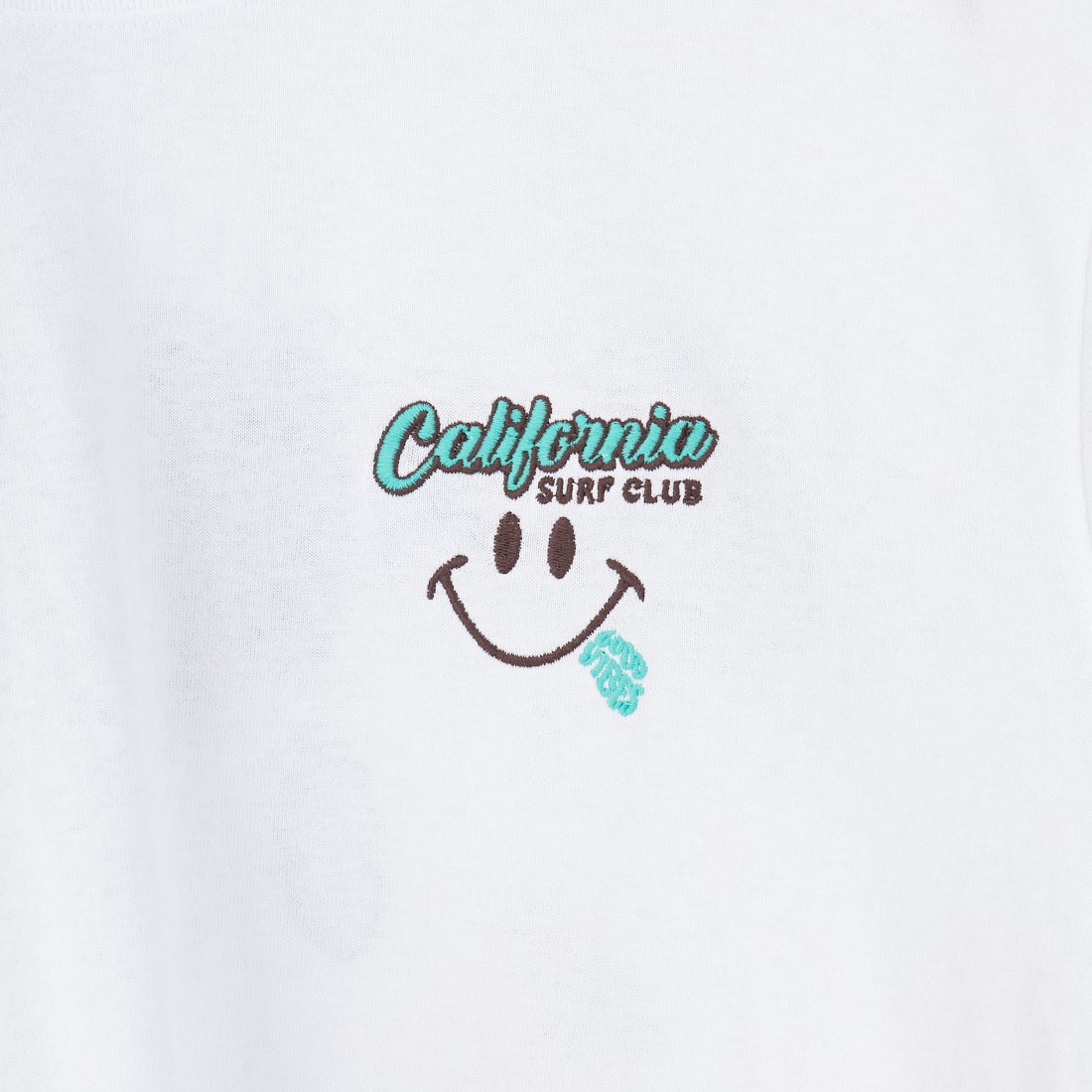 33Degrees [サーティスリーディグリーズ] スマイルサガラ刺繍Tシャツ [252CF1ST433JF] WHT