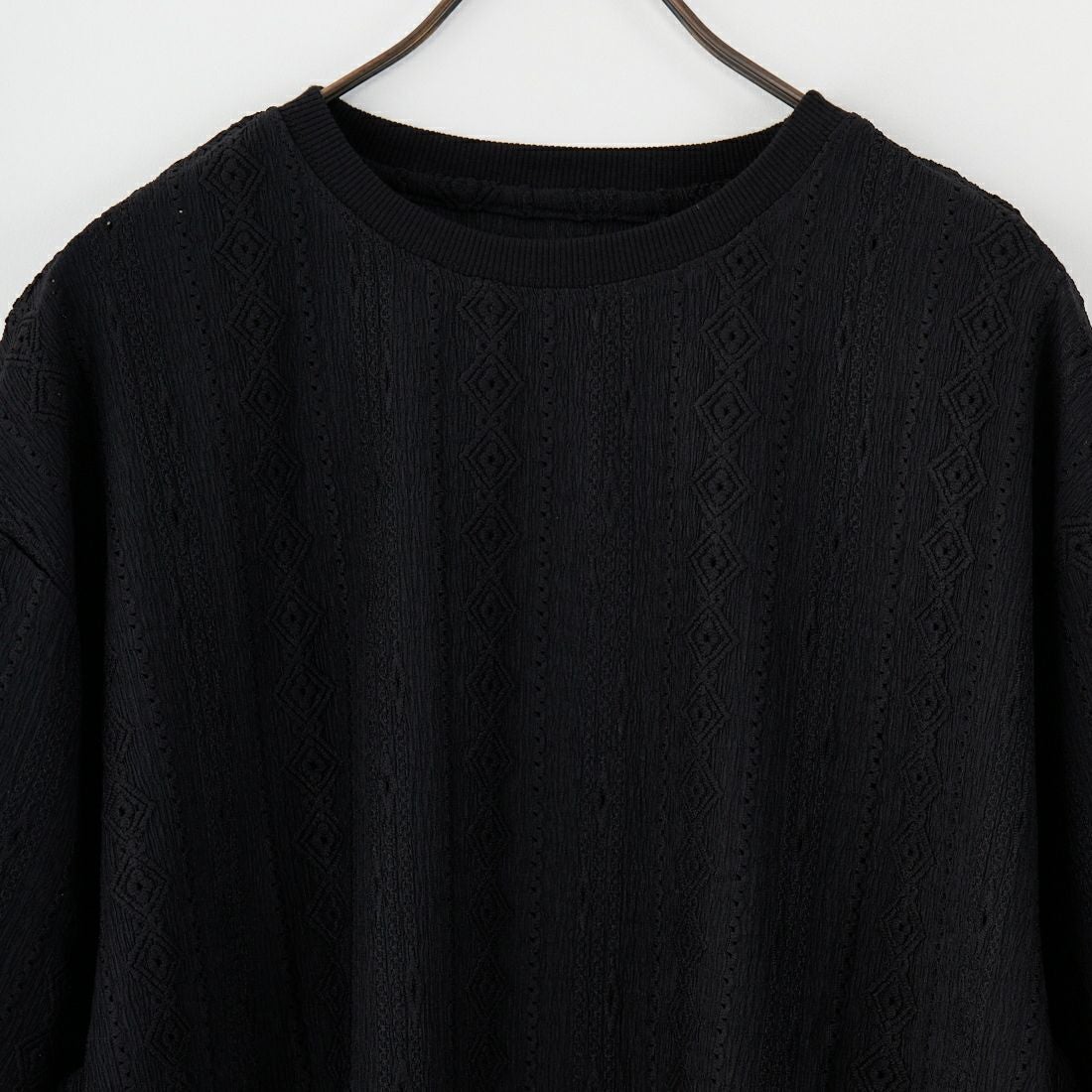 33Degrees [サーティースリーディグリーズ] ネイティブレースTシャツ [25A-14111JF] BLACK