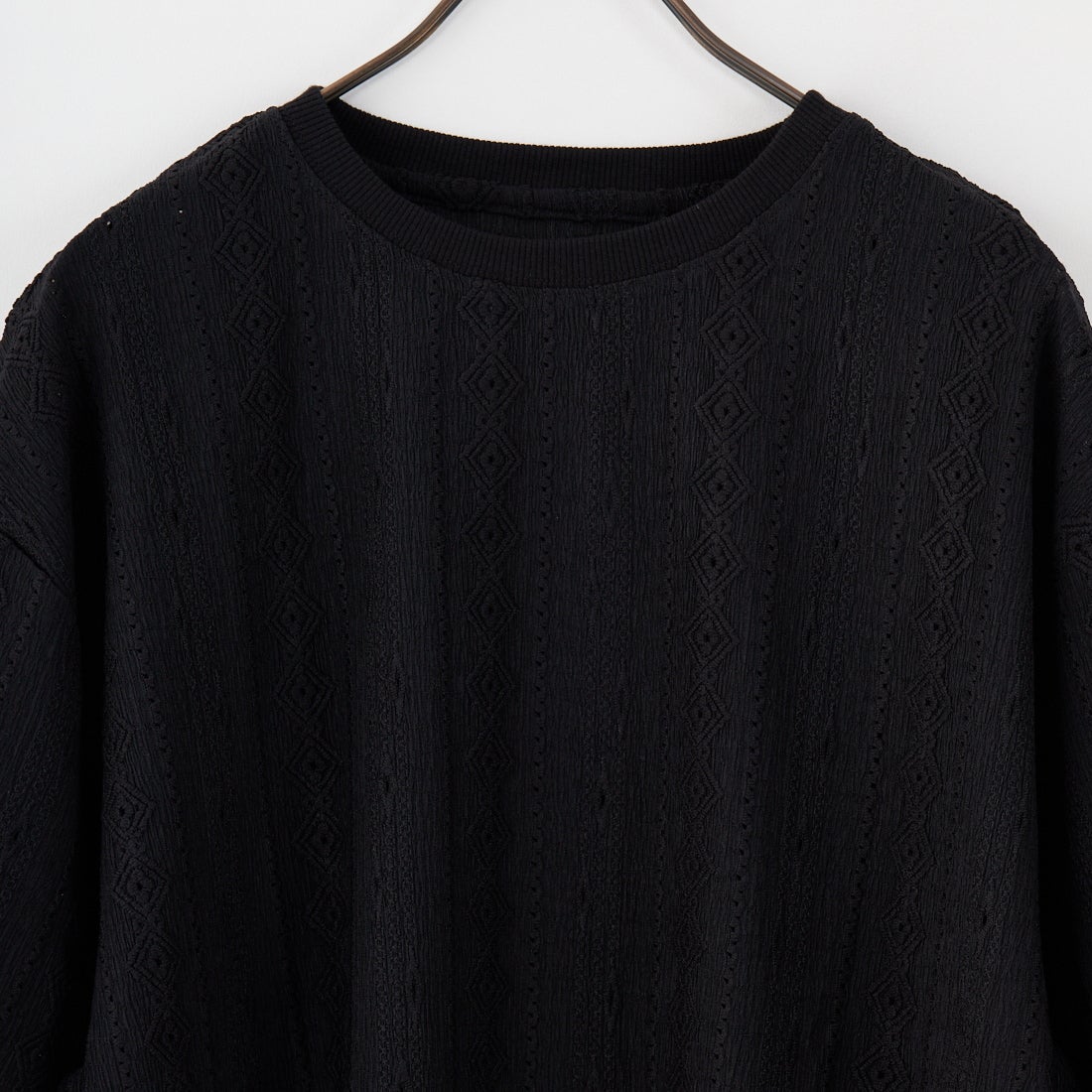 33Degrees [サーティースリーディグリーズ] ネイティブレースTシャツ [25A-14111JF] BLACK