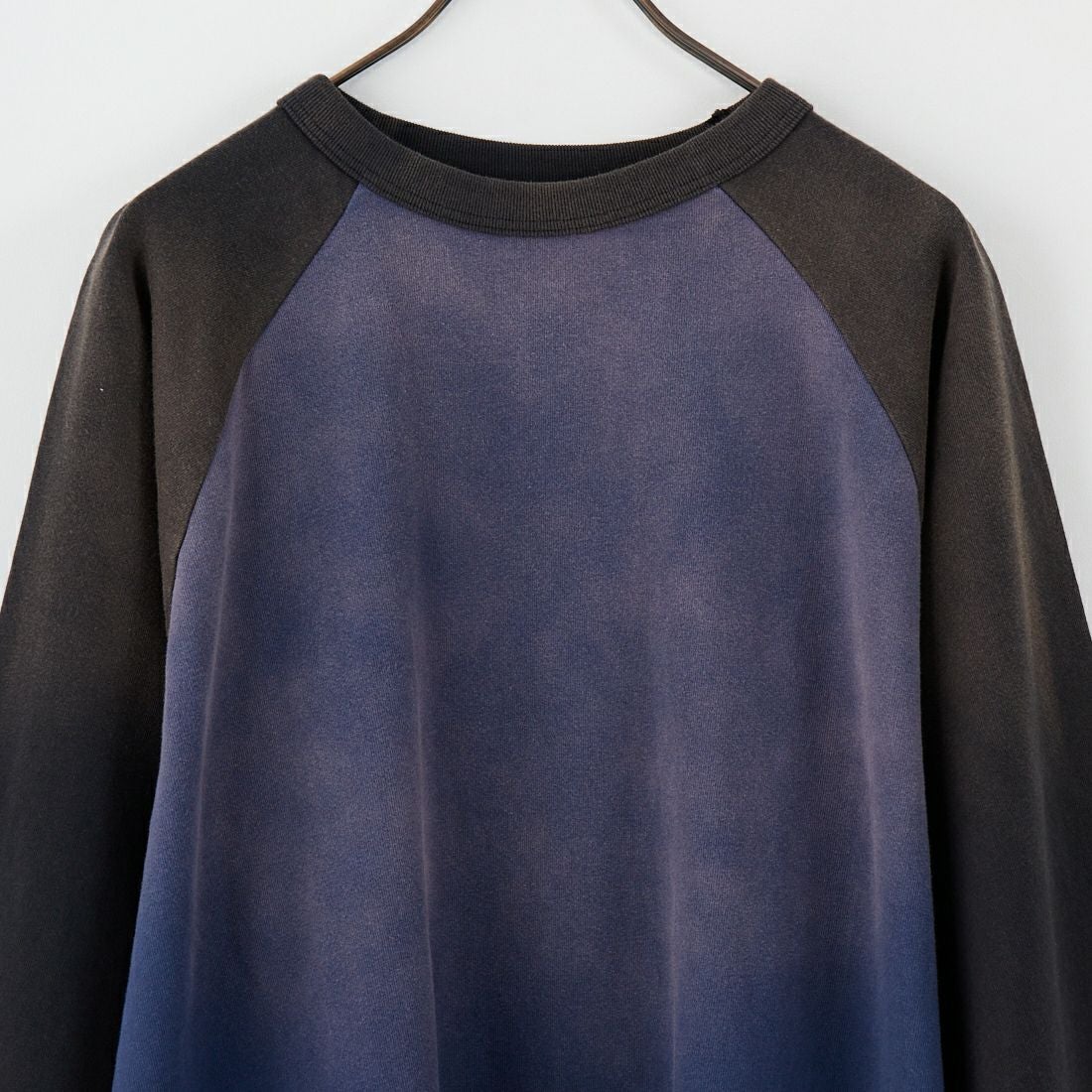 Jeans Factory Clothes [ジーンズファクトリークローズ] ヘビーウェイト ユーズド加工ベースボールTシャツ [2521-413IN] NAVY