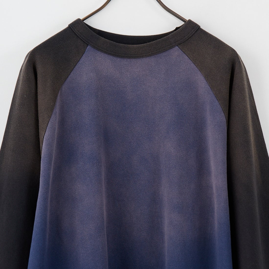 Jeans Factory Clothes [ジーンズファクトリークローズ] ヘビーウェイト ユーズド加工ベースボールTシャツ [2521-413IN] NAVY