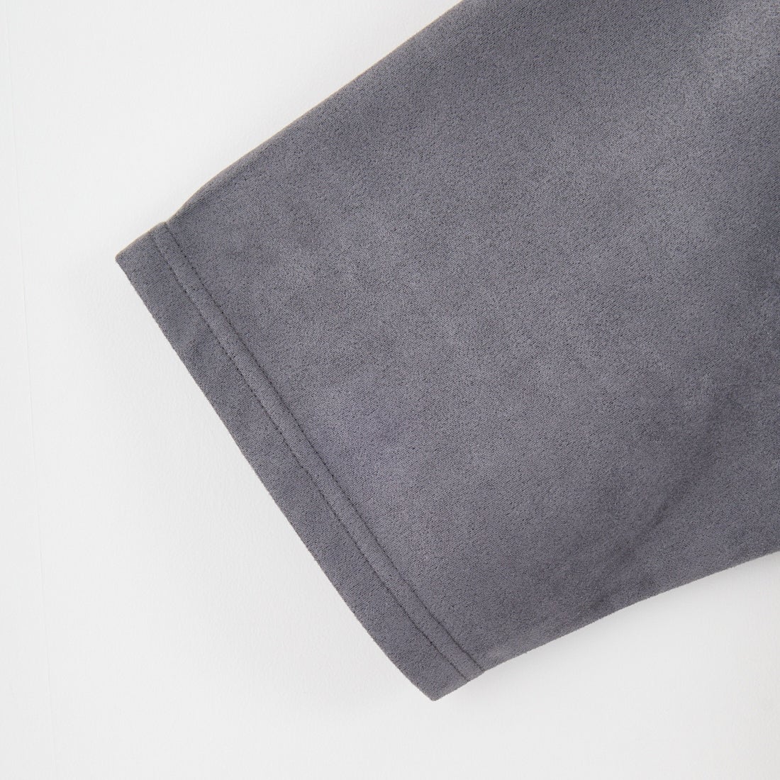 33Degrees [サーティースリーディグリーズ] ポンチスエードハーフジップTシャツ [25A-14120JF] GREY