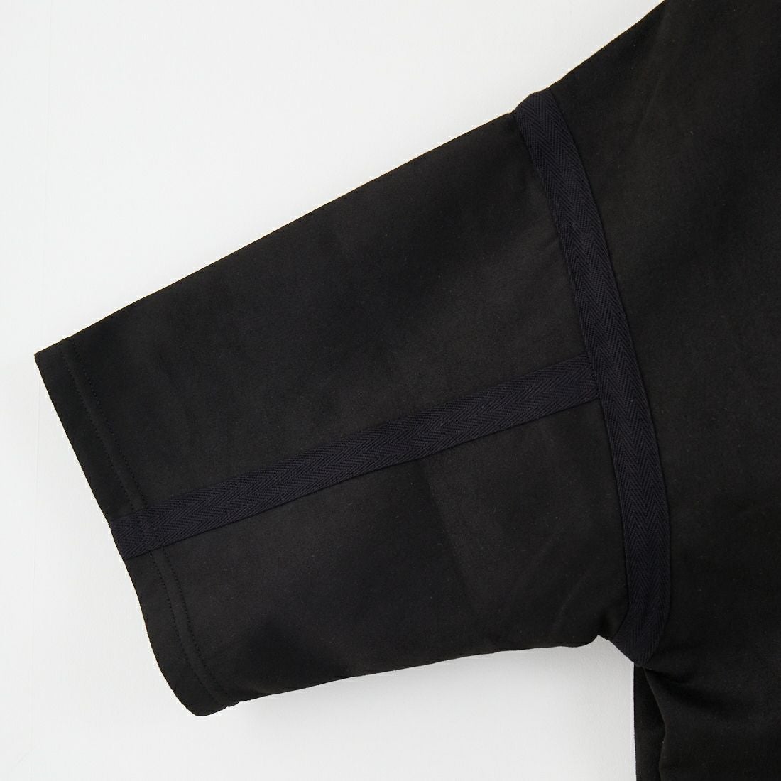 33Degrees [サーティースリーディグリーズ] ポンチスエードハーフジップTシャツ [25A-14120JF] BLACK