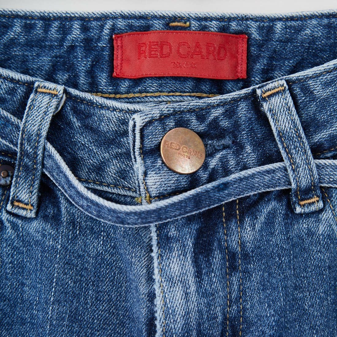 RED CARD TOKYO [レッドカード トーキョー] Idaho ワイドストレートデニム [12W11501SMD] A-STN MID