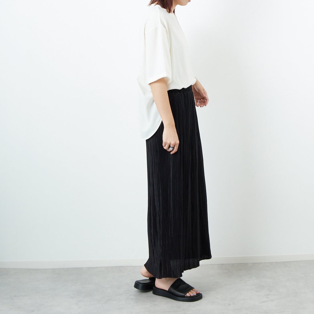 Jeans Factory Clothes [ジーンズファクトリークローズ] ノルディス2WAYプルオーバー [21255058] 031 ｵﾌ &&モデル身長：167cm 着用サイズ：F&&