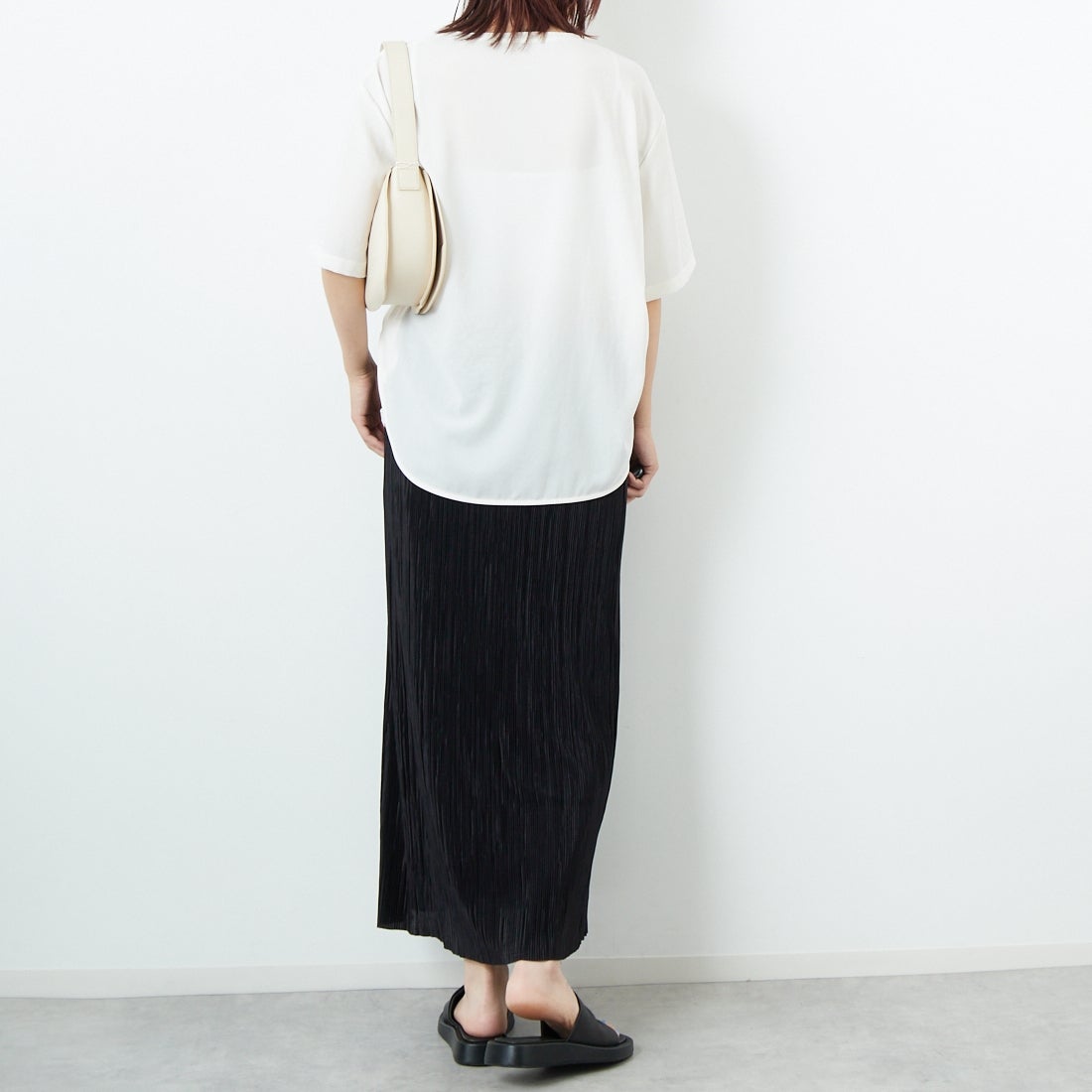 Jeans Factory Clothes [ジーンズファクトリークローズ] ノルディス2WAYプルオーバー [21255058] 031 ｵﾌ &&モデル身長：167cm 着用サイズ：F&&