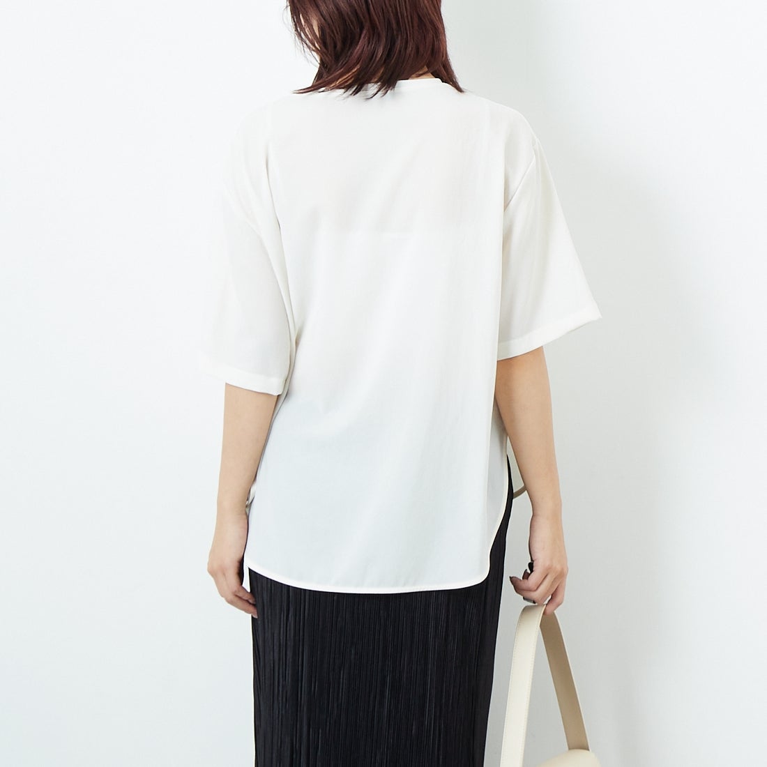 Jeans Factory Clothes [ジーンズファクトリークローズ] ノルディス2WAYプルオーバー [21255058] 031 ｵﾌ &&モデル身長：167cm 着用サイズ：F&&