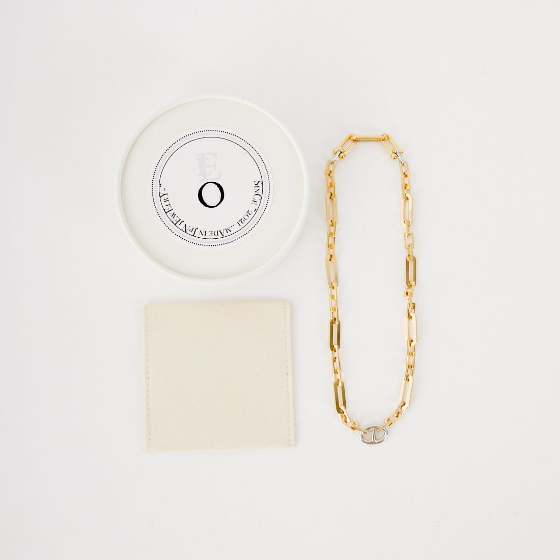 EO [イオ] ミックスチェーンネックレス [EO25AW-15] GOLD