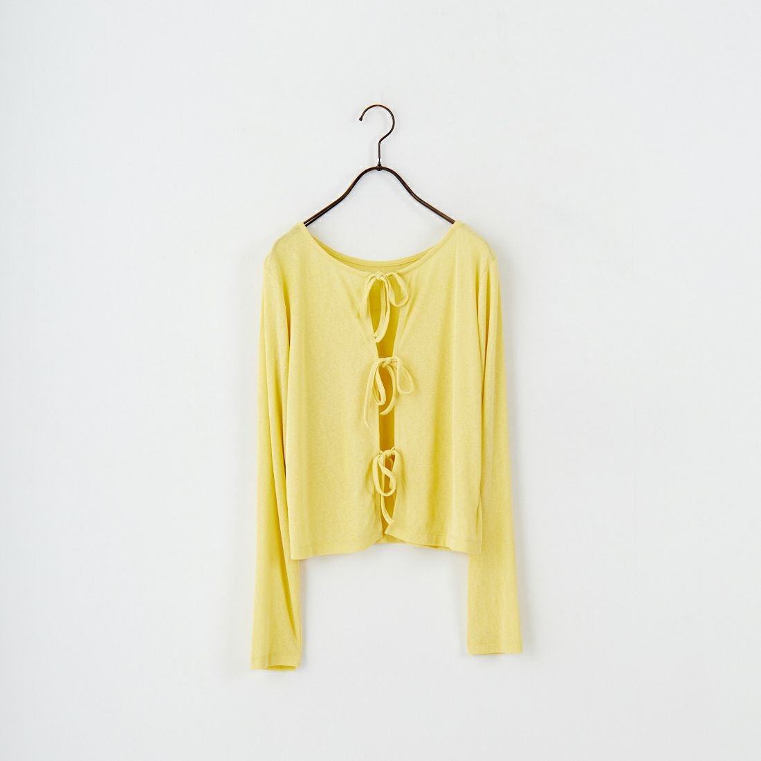 Jf Ready Made [ジェイエフレディメイド] 強撚フライス2WAYカーディガン [3103102] 201 ｲｴﾛｰ