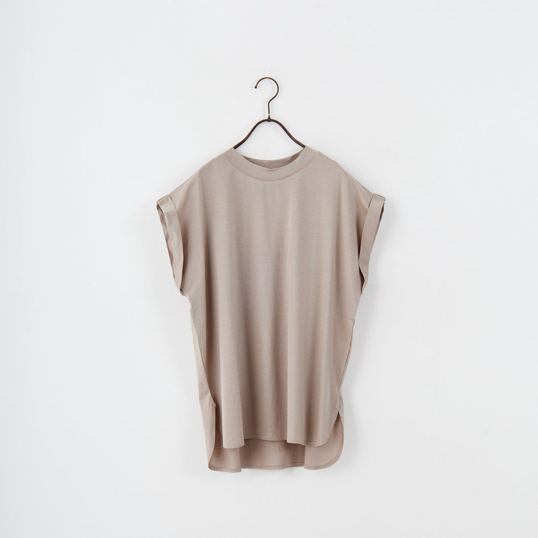 Jf Ready Made [ジェイエフレディメイド] シルケット天竺 ハイネックノースリーブTシャツ [3103105] 714 Gﾍﾞｰｼﾞ