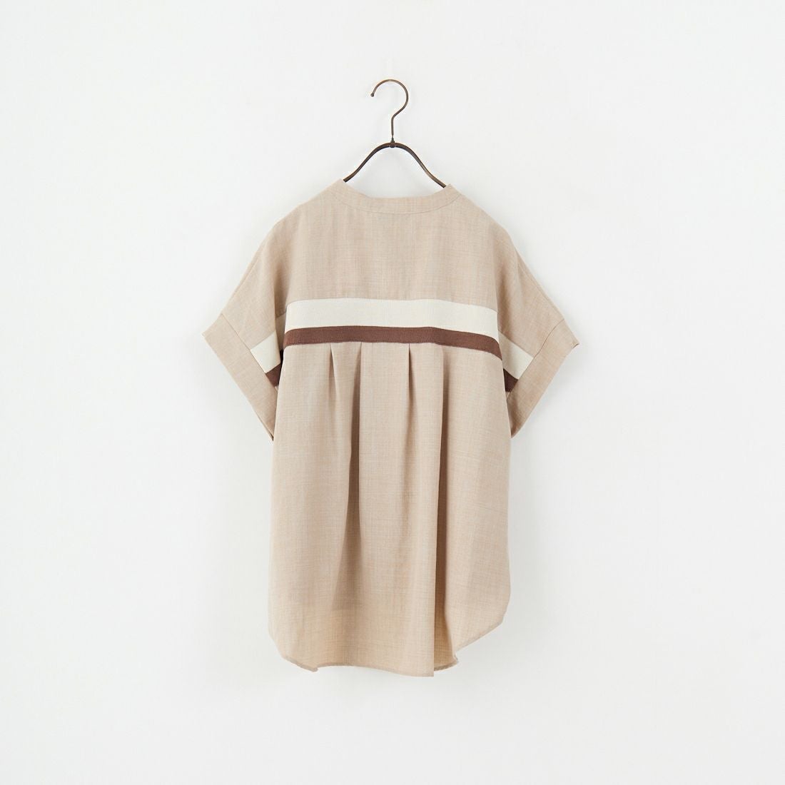 Jf Ready Made [ジェイエフレディメイド] 麻調バックヨークテープ切替ブラウス [41252223] ﾍﾞｰｼﾞｭ