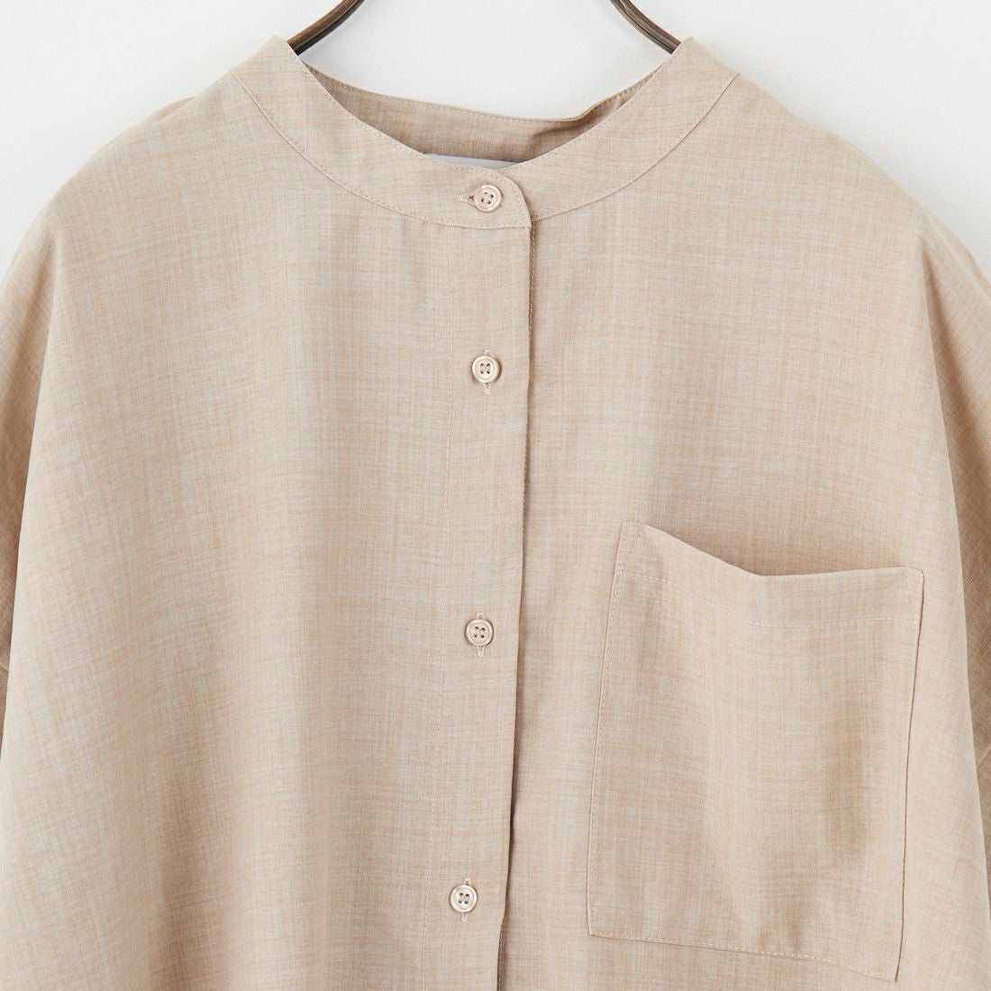 Jf Ready Made [ジェイエフレディメイド] 麻調バックヨークテープ切替ブラウス [41252223] ﾍﾞｰｼﾞｭ