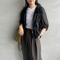 99 BLACK&&モデル身長：160cm 着用サイズ：F&&