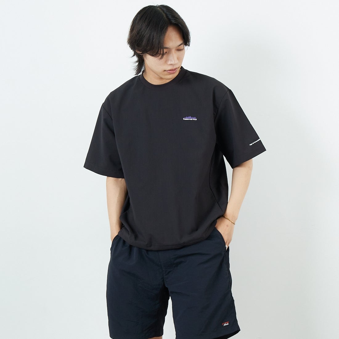 BLACK&&モデル身長：179cm 着用サイズ：M&&