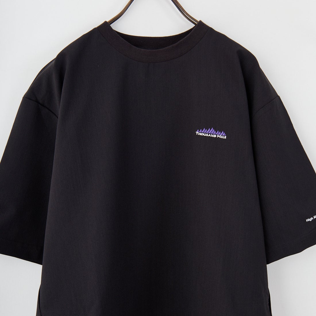 THOUSAND MILE [サウザンド マイル] ドローコードTシャツ [TM251HA00881] BLACK