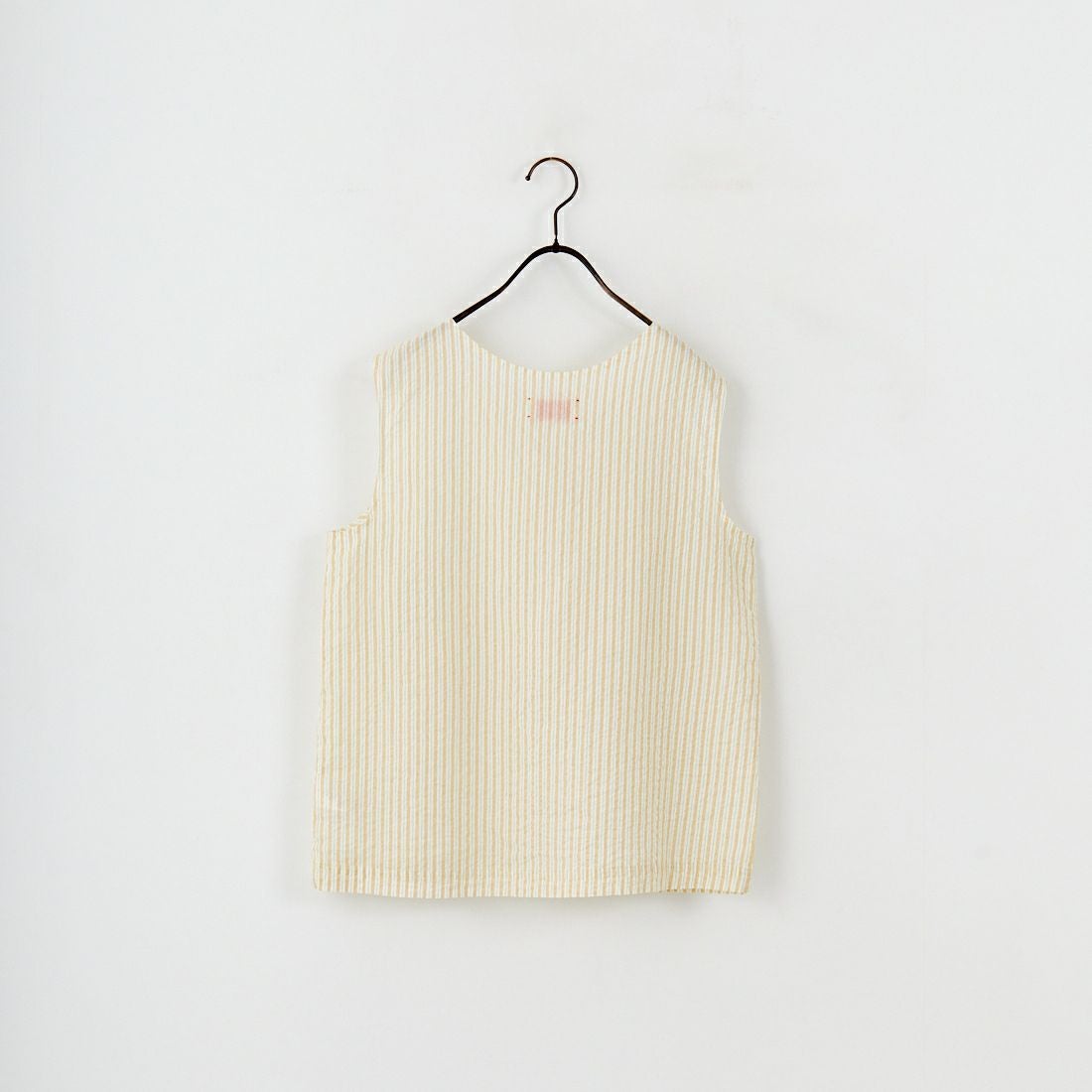 MEYAME [メヤメ] ライトコットン ストライプノースリーブトップス [MEY-2107] YELLOW