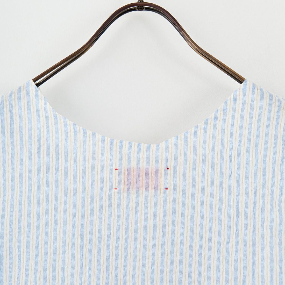 MEYAME [メヤメ] ライトコットン ストライプノースリーブトップス [MEY-2107] BLUE