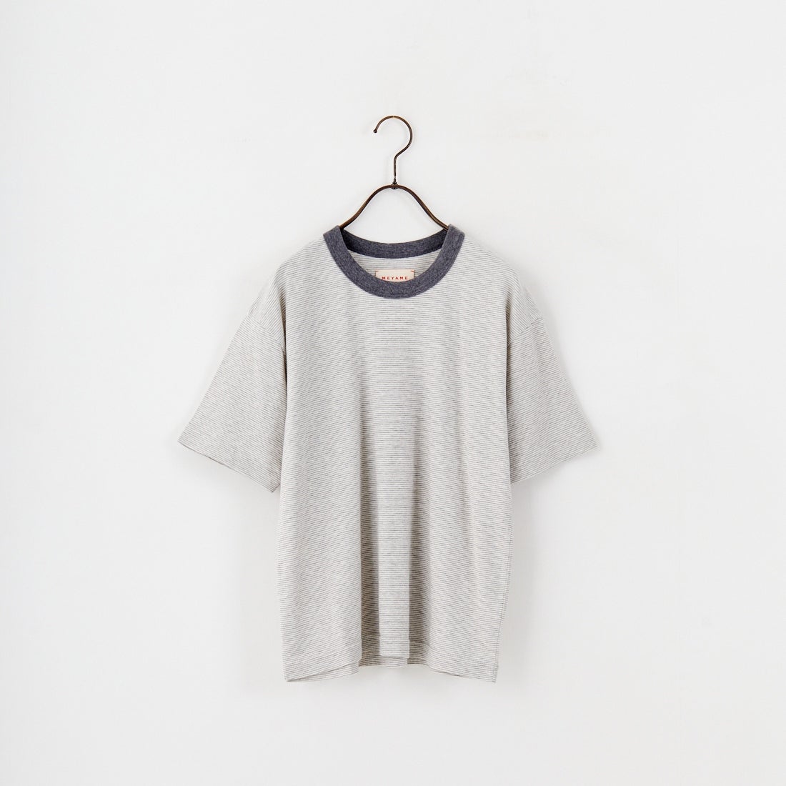 MEYAME [メヤメ] オーガニックコットンボーダーTシャツ [MEY-2123] GREY