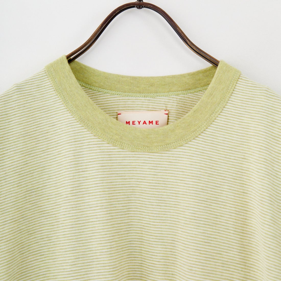 MEYAME [メヤメ] オーガニックコットンボーダーTシャツ [MEY-2123] GREEN