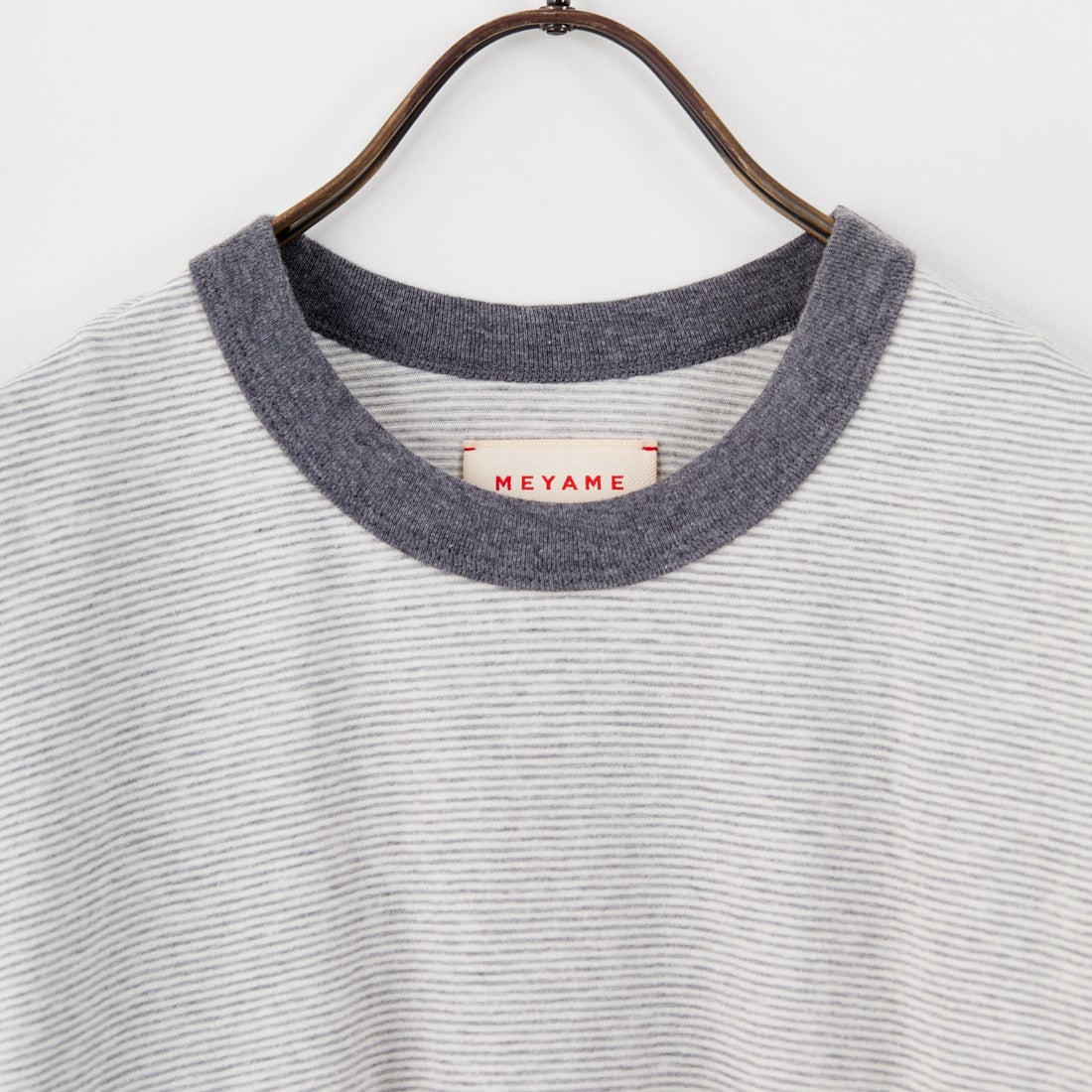 MEYAME [メヤメ] オーガニックコットンボーダーTシャツ [MEY-2123] GREY
