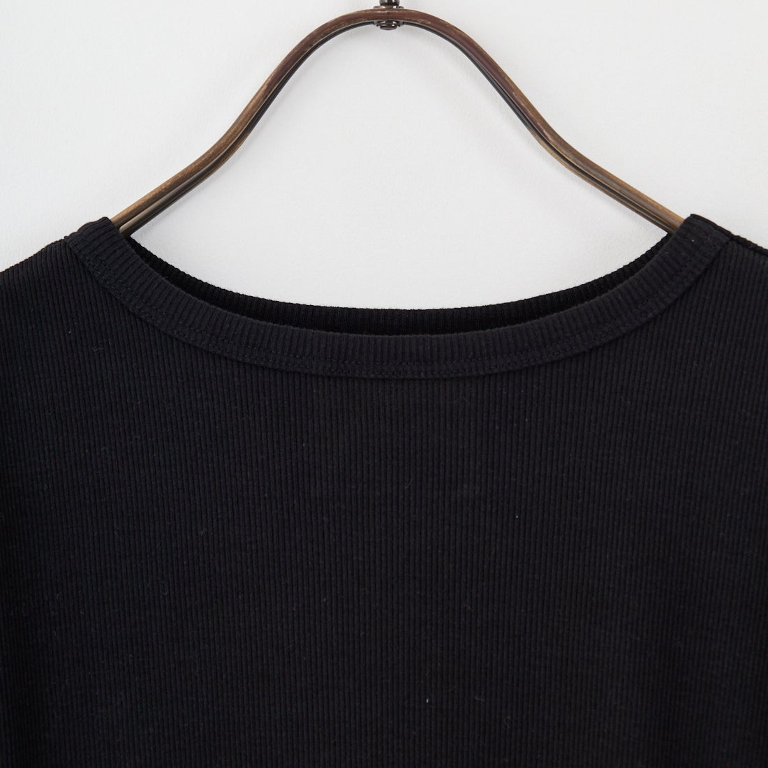 MEYAME [メヤメ] リブハーフスリーブTシャツ [MEY-2117] BLACK