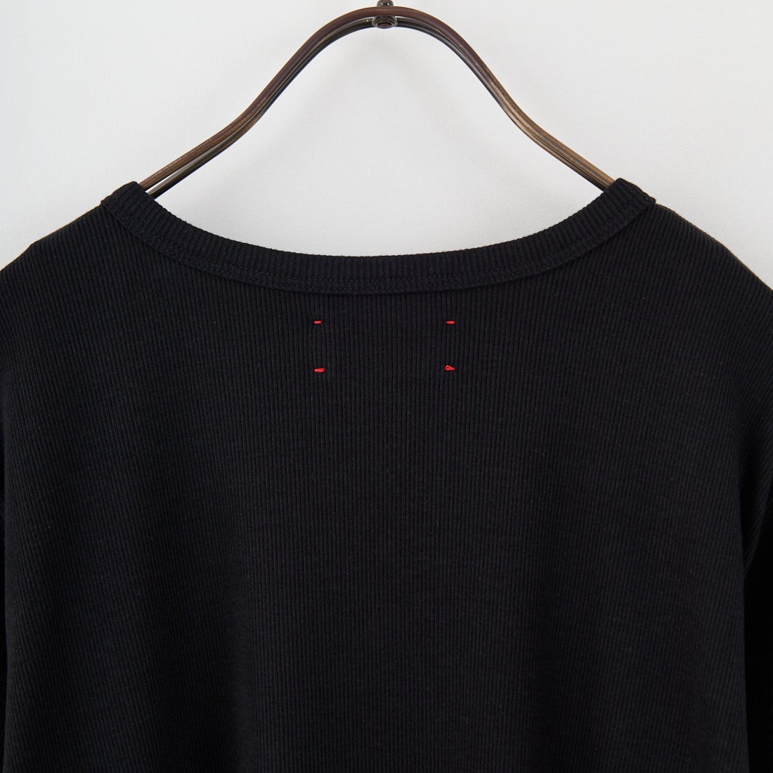 MEYAME [メヤメ] リブハーフスリーブTシャツ [MEY-2117] BLACK