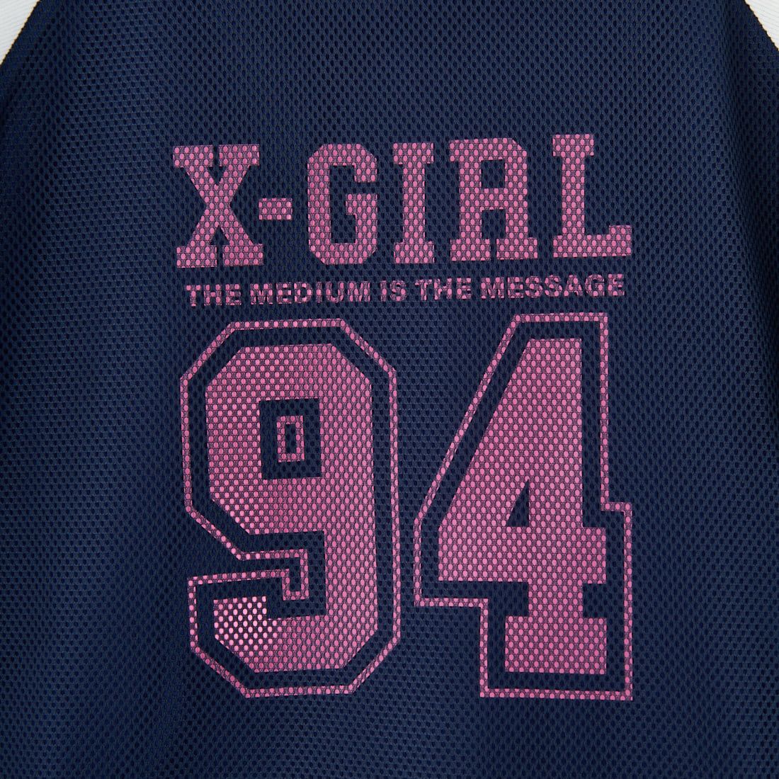 X-girl [エックスガール] ナンバリング ラグランベイビーTシャツ [105252013006] NAVY