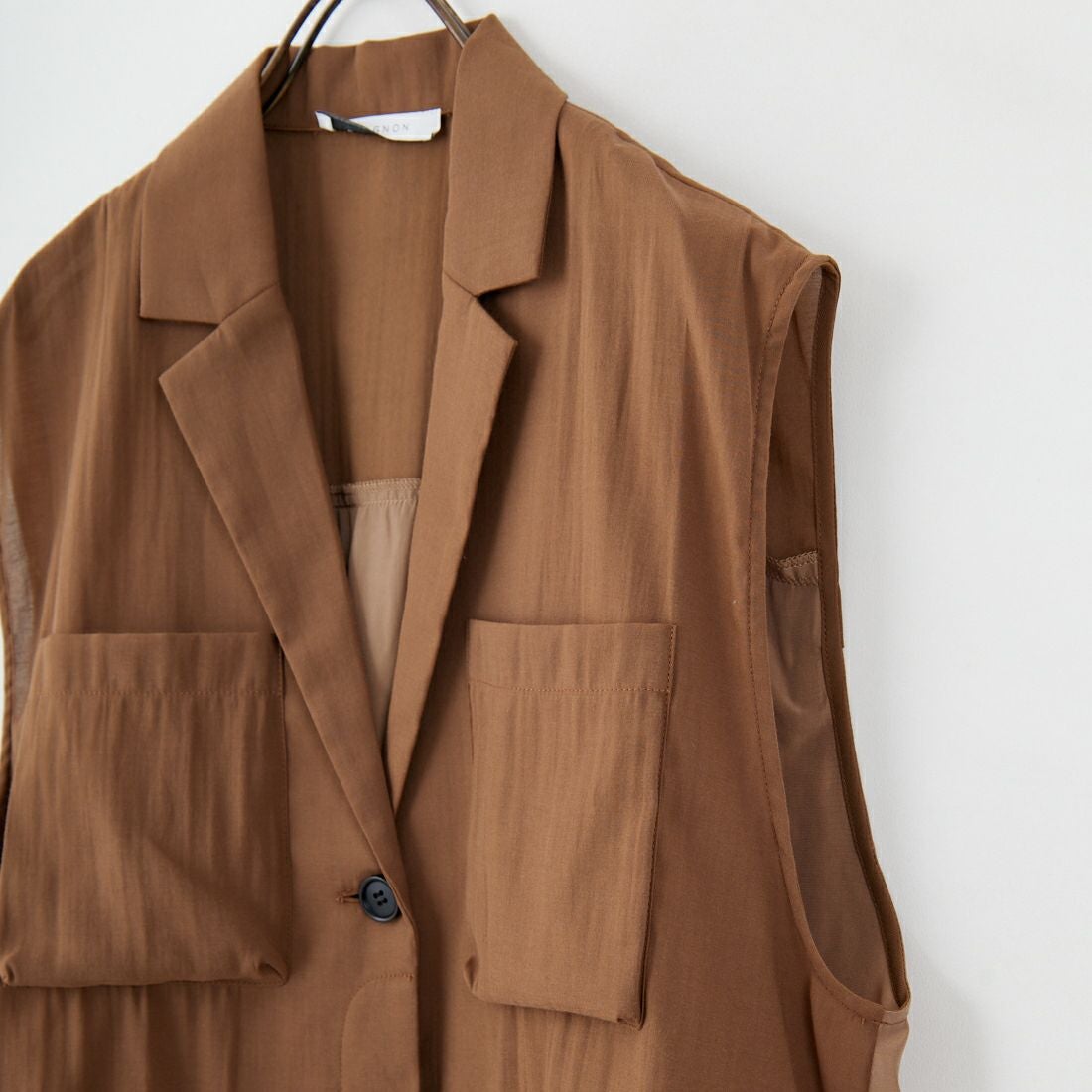 CHIGNON [シニヨン] ワークテーラードジレ [4853-347MK] BROWN