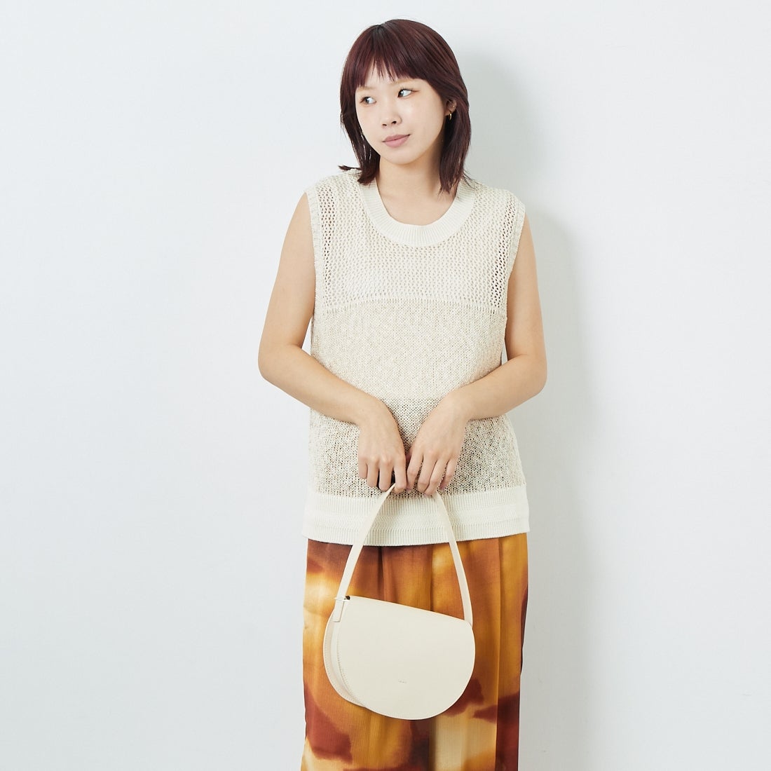 CHIGNON [シニヨン] コードミックスニットベスト [9853-389JR