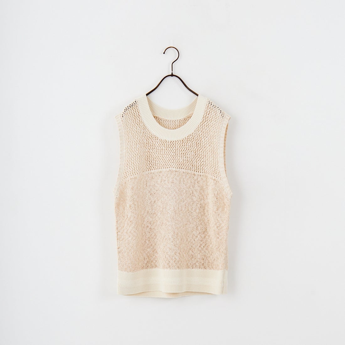 CHIGNON [シニヨン] コードミックスニットベスト [9853-389JR] IVORY