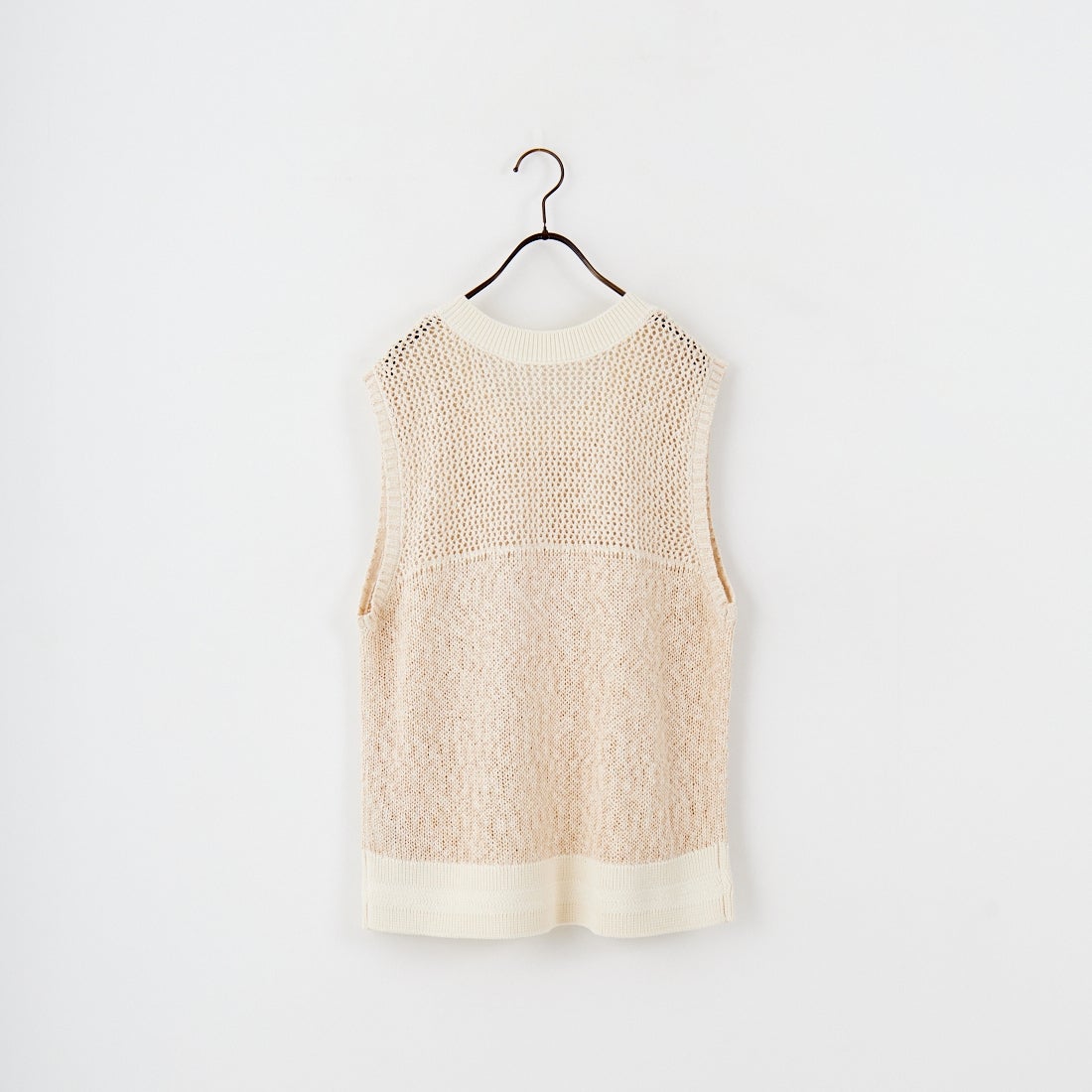 CHIGNON [シニヨン] コードミックスニットベスト [9853-389JR] IVORY