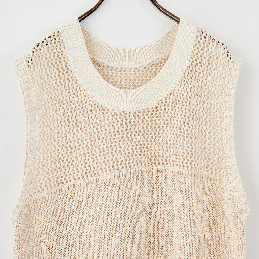 CHIGNON [シニヨン] コードミックスニットベスト [9853-389JR] IVORY