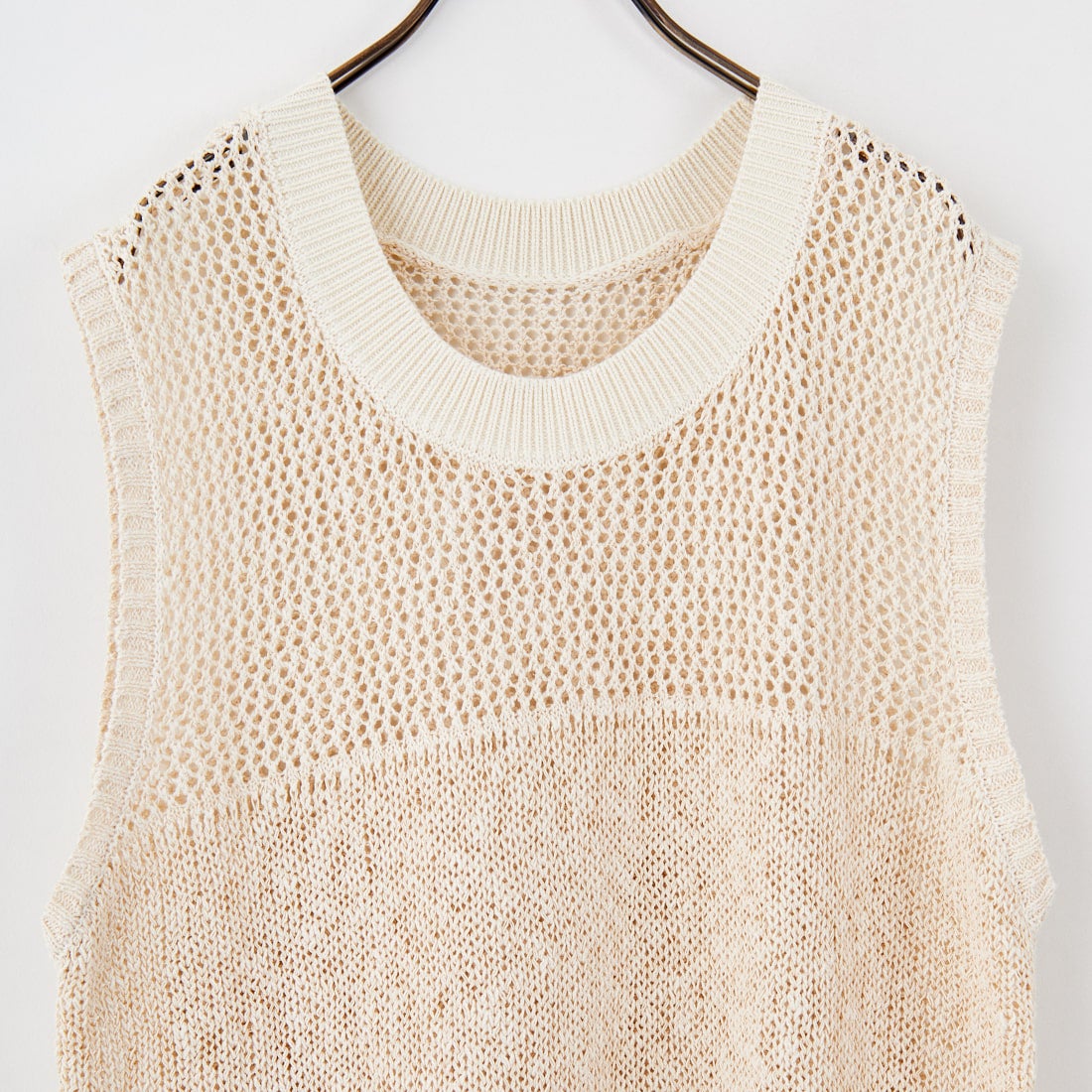 CHIGNON [シニヨン] コードミックスニットベスト [9853-389JR] IVORY