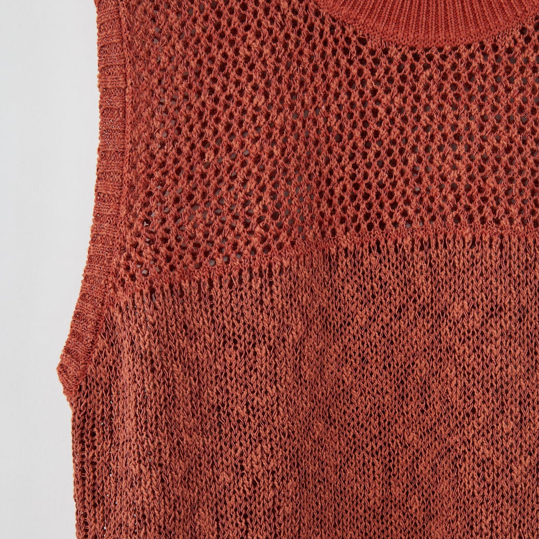 CHIGNON [シニヨン] コードミックスニットベスト [9853-389JR] BRICK