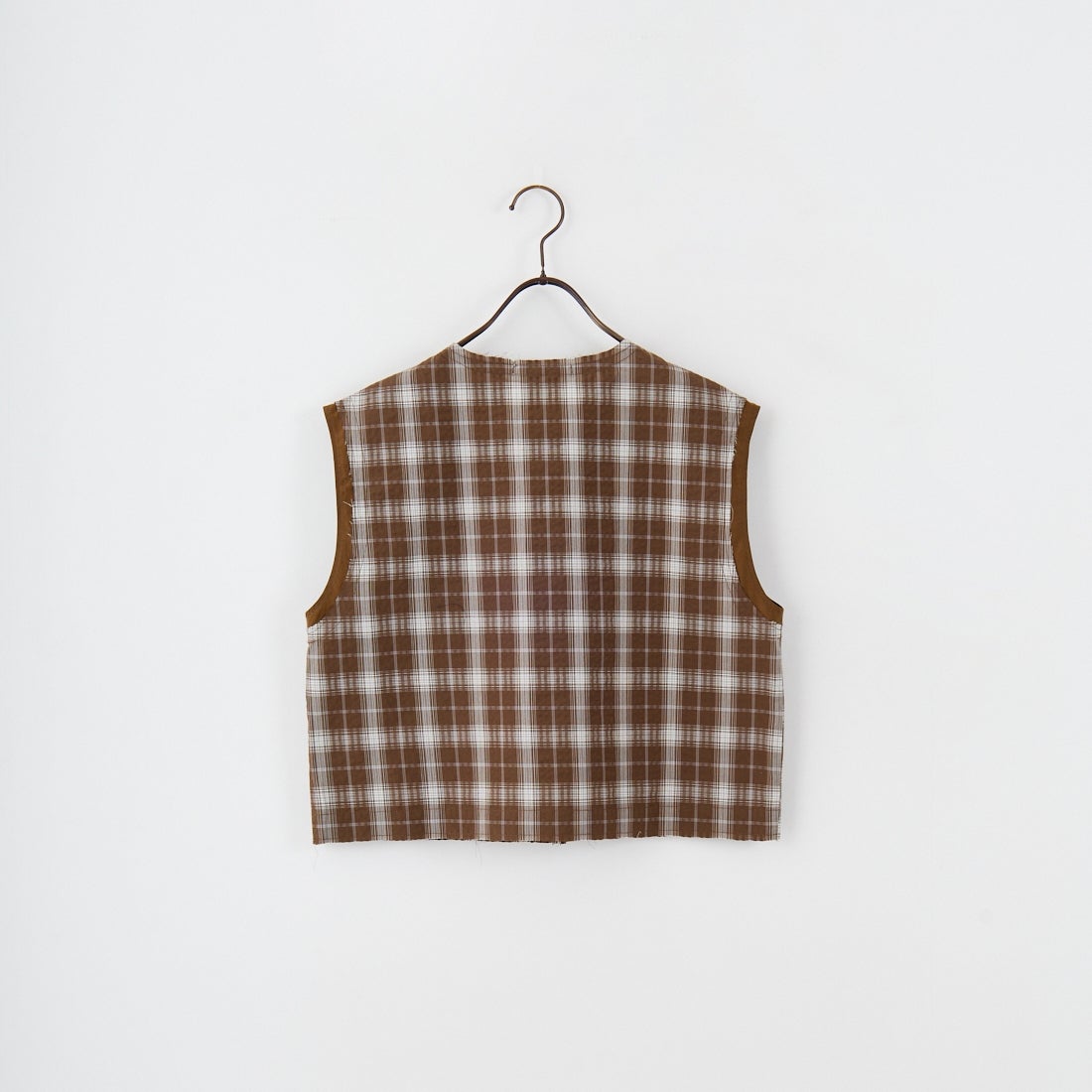 CHIGNON [シニヨン] チェックノースリーブベスト [4753-323KK] KHAKI