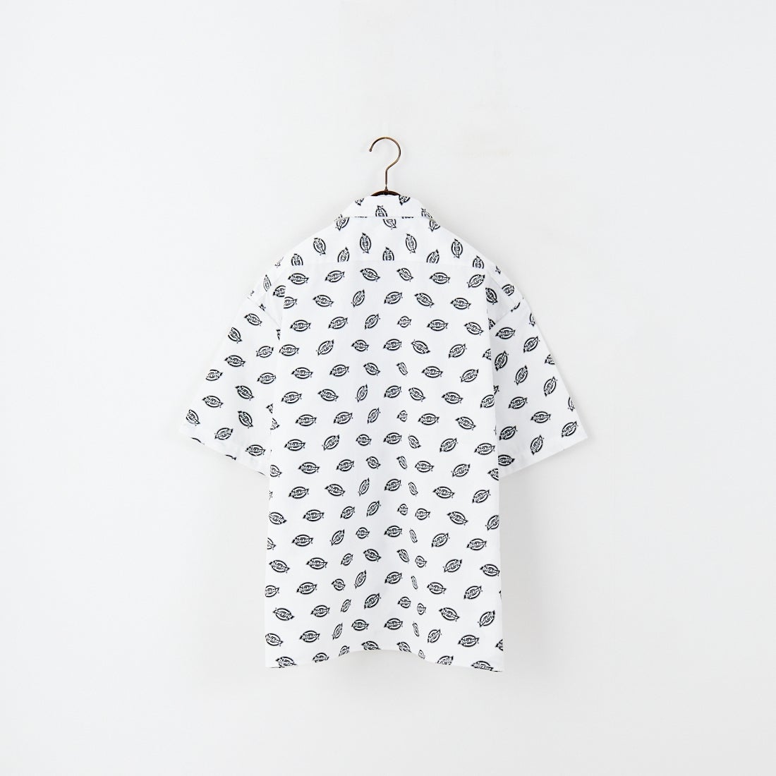 Dickies [ディッキーズ] Extended By GORO NAKATSUGAWA (MIN-NANO) 総柄ロゴオープンカラーシャツ [81184400] 80 ﾌﾞﾗｯｸ