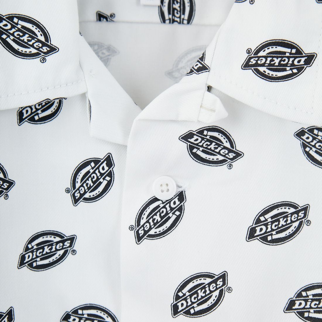 Dickies [ディッキーズ] Extended By GORO NAKATSUGAWA (MIN-NANO) 総柄ロゴオープンカラーシャツ [81184400] 80 ﾌﾞﾗｯｸ