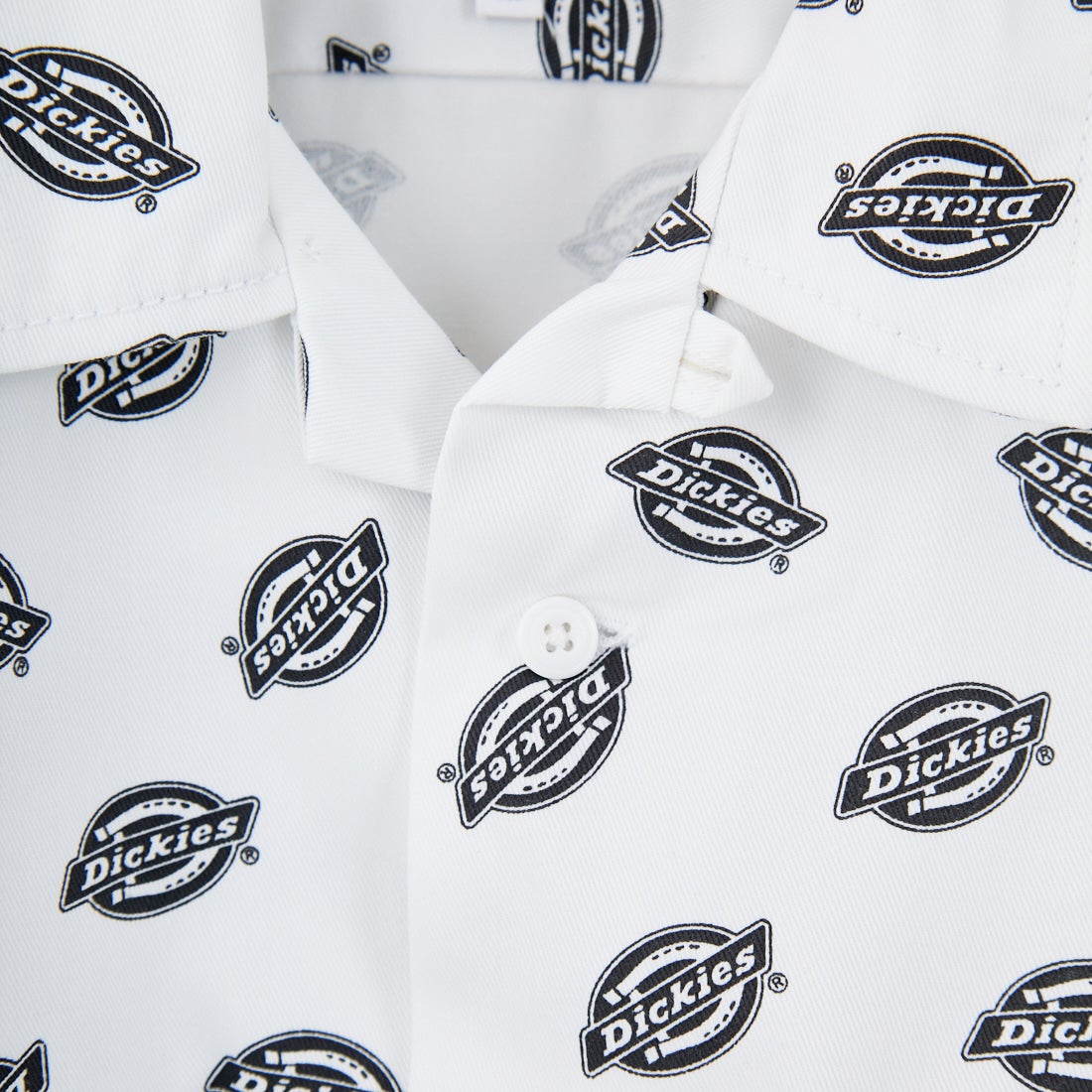 Dickies [ディッキーズ] Extended By GORO NAKATSUGAWA (MIN-NANO) 総柄ロゴオープンカラーシャツ [81184400] 80 ﾌﾞﾗｯｸ