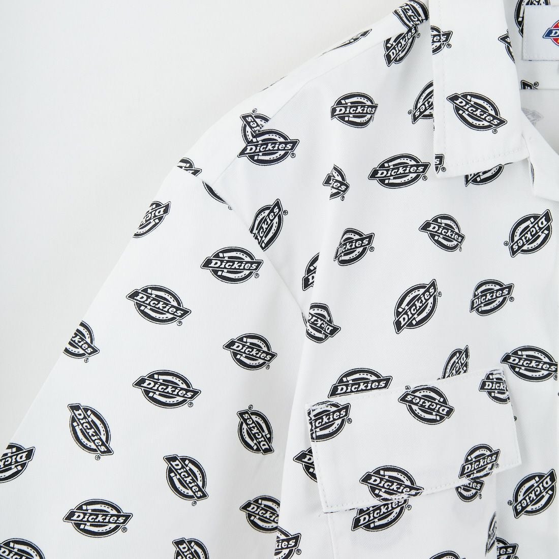 Dickies [ディッキーズ] Extended By GORO NAKATSUGAWA (MIN-NANO) 総柄ロゴオープンカラーシャツ [81184400] 80 ﾌﾞﾗｯｸ