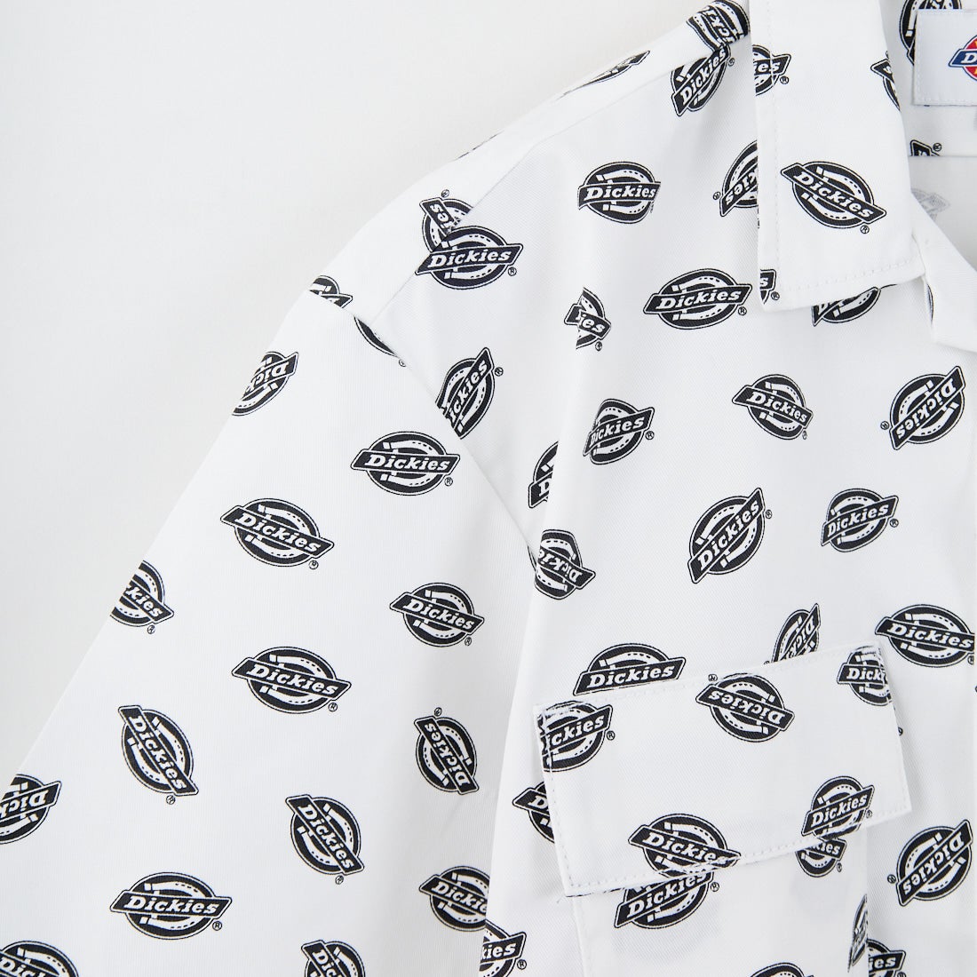 Dickies [ディッキーズ] Extended By GORO NAKATSUGAWA (MIN-NANO) 総柄ロゴオープンカラーシャツ [81184400] 80 ﾌﾞﾗｯｸ