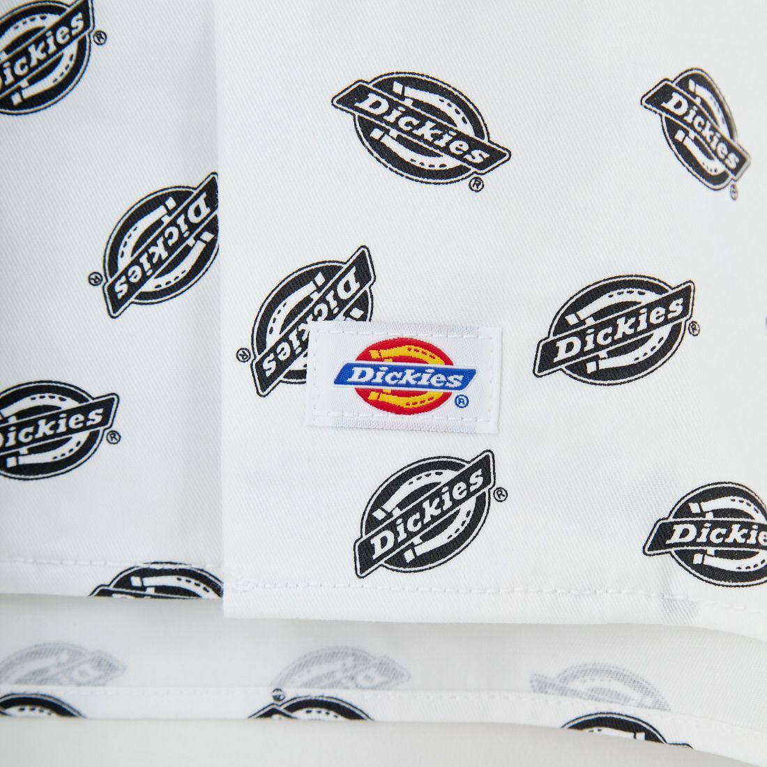 Dickies [ディッキーズ] Extended By GORO NAKATSUGAWA (MIN-NANO) 総柄ロゴオープンカラーシャツ [81184400] 80 ﾌﾞﾗｯｸ