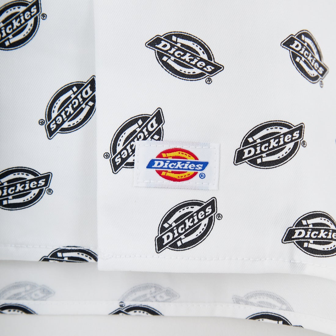 Dickies [ディッキーズ] Extended By GORO NAKATSUGAWA (MIN-NANO) 総柄ロゴオープンカラーシャツ [81184400] 80 ﾌﾞﾗｯｸ