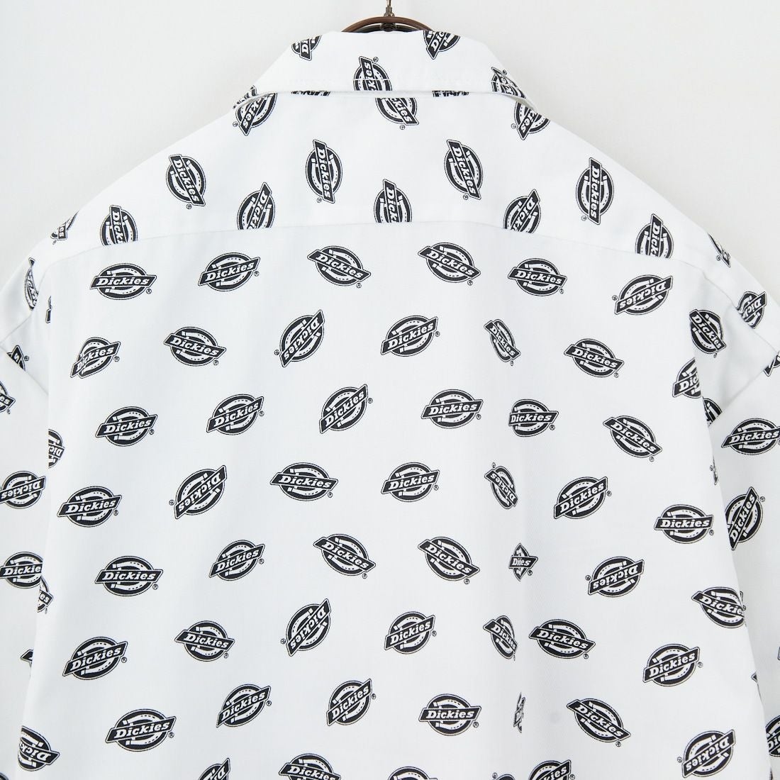 Dickies [ディッキーズ] Extended By GORO NAKATSUGAWA (MIN-NANO) 総柄ロゴオープンカラーシャツ [81184400] 80 ﾌﾞﾗｯｸ