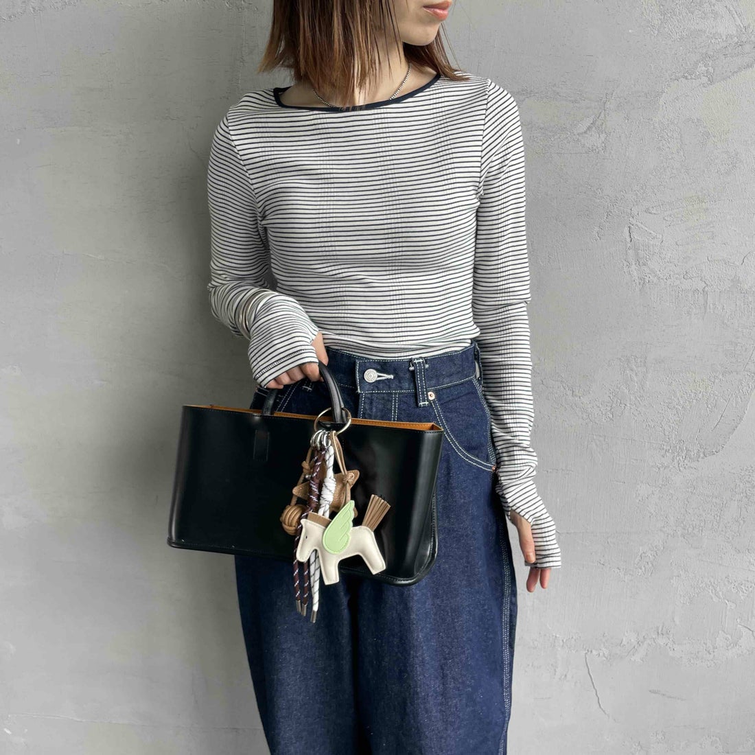 NAVY&&モデル身長：158cm 着用サイズ：F&&