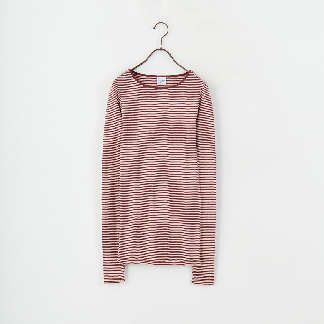 Robert P.Miller [ロバートピーミラー] 別注 配色パネルリブ ボートネックTシャツ [RM254-2041IN-JF] CLAY