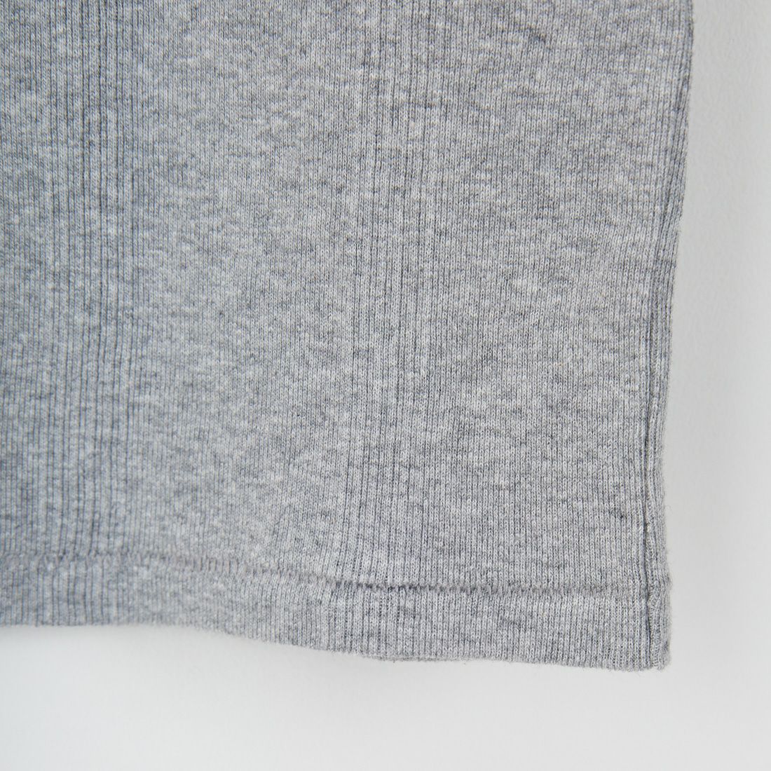 Robert P.Miller [ロバートピーミラー] 別注 配色パネルリブ ボートネックTシャツ [RM254-2041IN-JF] M.GRAY